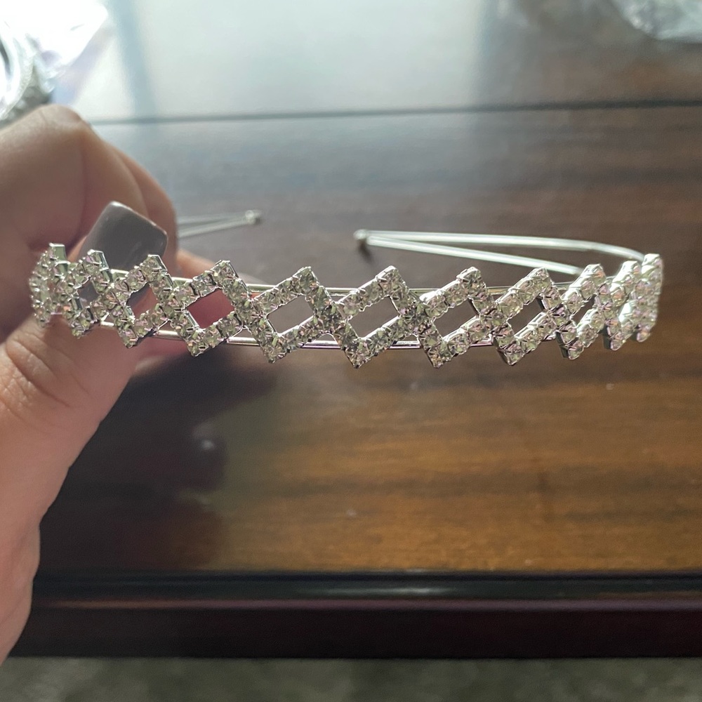 Silver headband